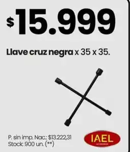Changomas IAEL Llave cruz negra oferta