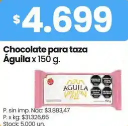 Changomas Águila chocolate para taza oferta