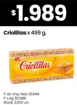 Changomas Criollitas oferta