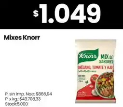 Changomas Knorr mixes oferta
