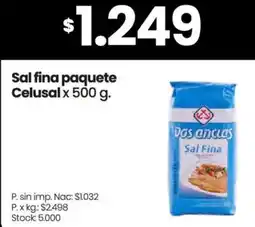 Changomas Celusal sal fina paquete oferta