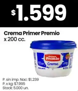 Changomas Primer premio crema oferta