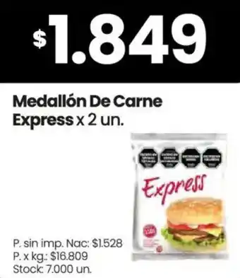 Changomas Express medallón de carne oferta