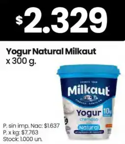 Changomas Milkaut yogur natural oferta