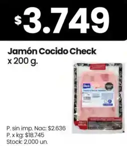 Changomas Check jamón cocido oferta