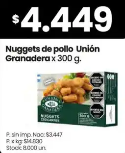 Changomas Unión granadera nuggets de pollo oferta