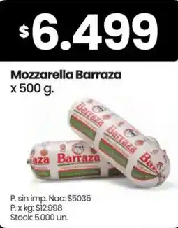 Changomas Barraza mozzarella oferta