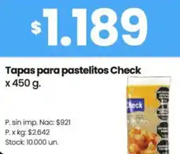 Changomas Check tapas para pastelitos oferta