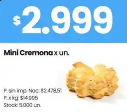 Changomas Mini cremona oferta