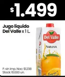 Changomas Del valle jugo líquido oferta