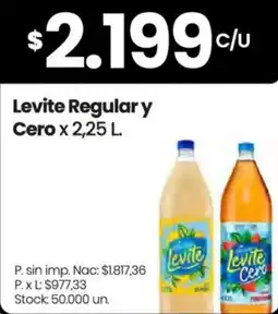 Changomas Levite regular y cero oferta