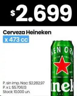 Changomas Heineken cerveza oferta