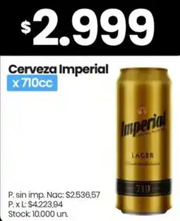 Changomas Imperial cerveza oferta