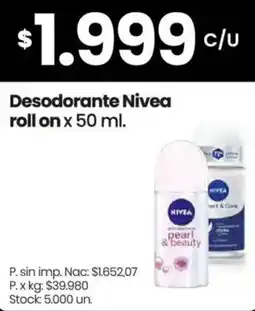 Changomas Nivea desodorante roll on oferta