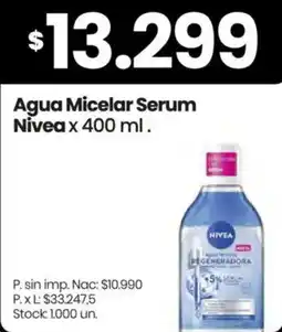 Changomas Nivea agua micelar serum oferta