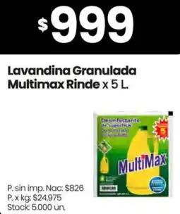 Changomas Rinde lavandina granulada multimax oferta