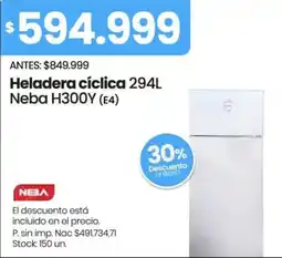 Changomas Neba heladera cíclica oferta