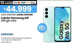Changomas Samsung celular A16 oferta