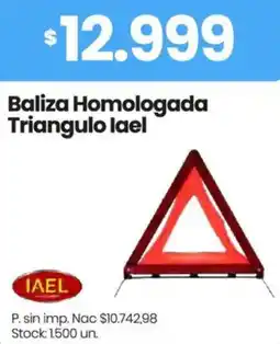 Changomas Iael baliza homologada triangulo oferta