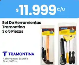 Changomas Tramontina set de herramientas oferta