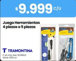 Changomas Tramontina juego herramientas oferta