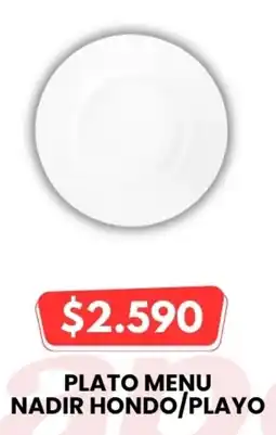 Autoservicio Capo Plato menu nadir hondo/playo oferta