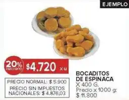 Carrefour Bocaditos de espinaca oferta