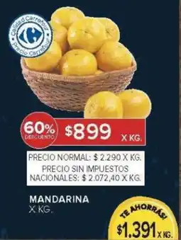 Carrefour Mandarina oferta
