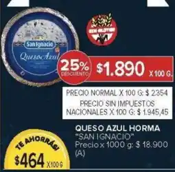 Carrefour San ignacio queso azul horma oferta