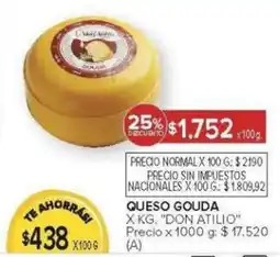 Carrefour Don atilio queso gouda oferta