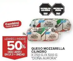 Carrefour Doña aurora queso mozzarella cilindro oferta