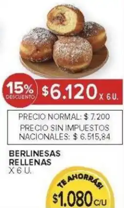Carrefour Berlinesas rellenas oferta