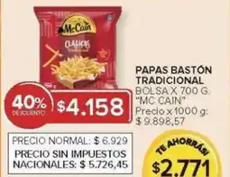 Carrefour McCain papas bastón tradicional bolsa oferta