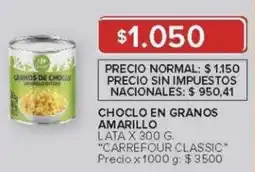 Carrefour Carrefour classic choclo en granos amarillo lata oferta