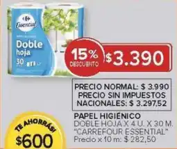 Carrefour Carrefour essential doble hoja oferta