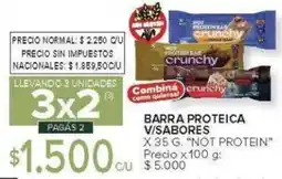 Carrefour Not protein barra proteica v/sabores oferta