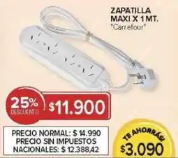 Carrefour Carrefour zapatilla maxi oferta