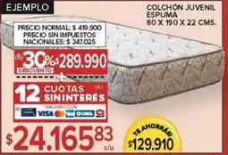 Carrefour Colchón juvenil espuma oferta