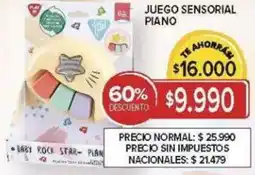 Carrefour Juego sensorial piano oferta