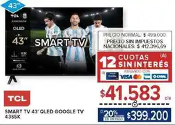 Carrefour Tcl smart tv 43' oferta