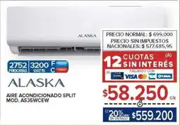 Carrefour Alaska aire acondicionado split oferta