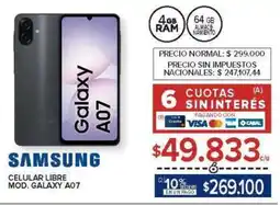 Carrefour Samsung celular galaxy A07 oferta