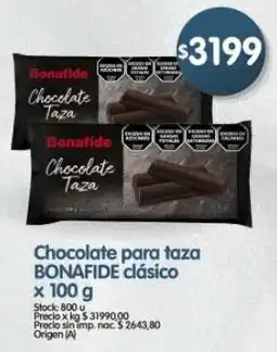 Supermercados Buenos Días Bonafide chocolate para taza clásico oferta