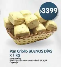 Supermercados Buenos Días Buenos días pan criollo oferta