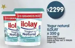 Supermercados Buenos Días Ilolay yogur natural oferta