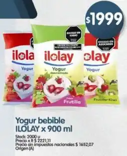 Supermercados Buenos Días Ilolay yogur bebible oferta