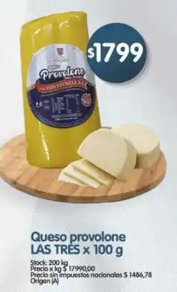Supermercados Buenos Días Las très queso provolone oferta