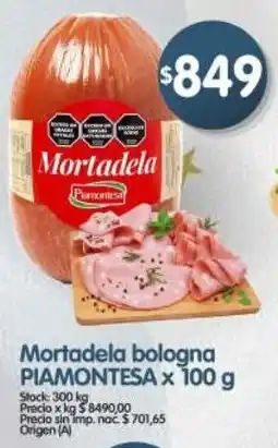 Supermercados Buenos Días Piamontesa mortadela bologna oferta