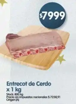 Supermercados Buenos Días Entrecot de cerdo oferta