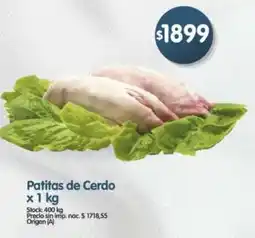 Supermercados Buenos Días Patitas de cerdo oferta